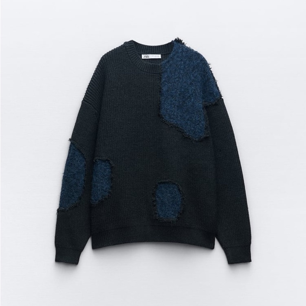 ZARA Bloggers Favorite Patchwork Wool Sweater - Price Firm